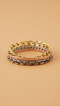 Mixed-Metal Chain Bracelet Set