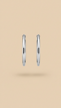 Sterling Silver Everyday Hoops