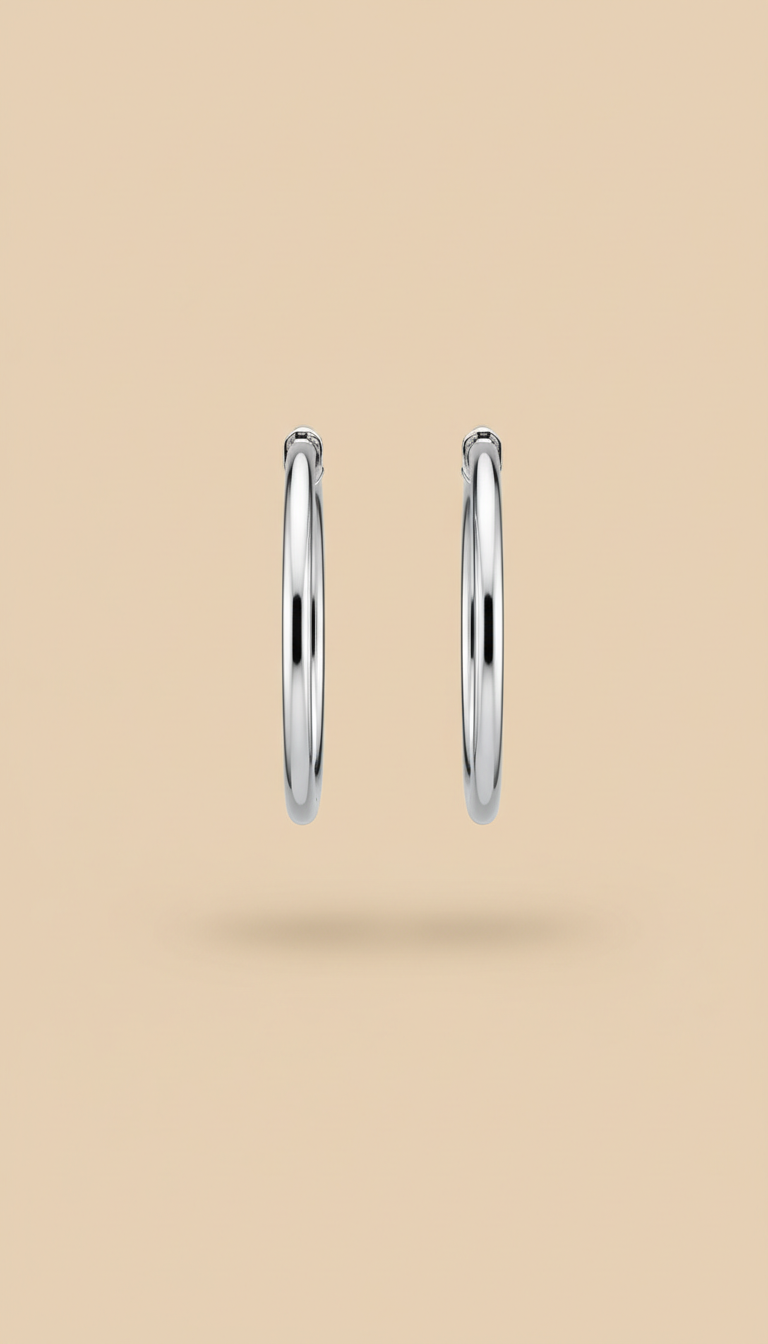 Sterling Silver Everyday Hoops