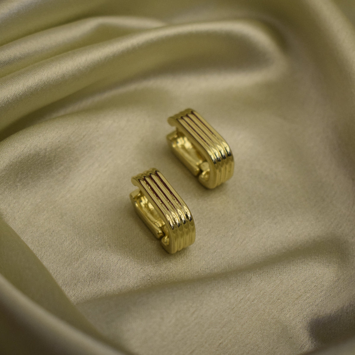 ridgy latch earrings